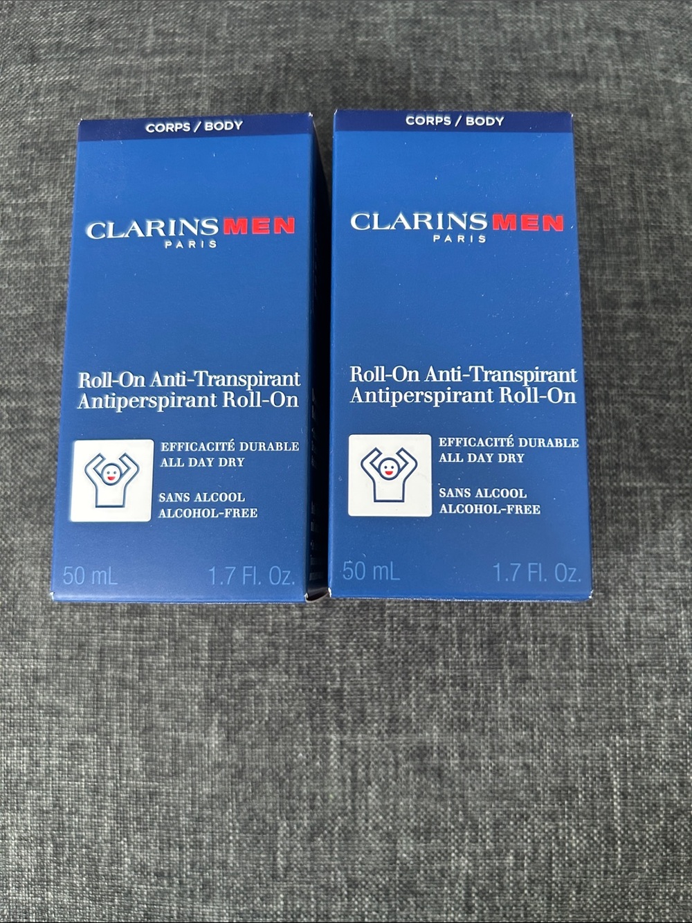 NEW 🆕 TWO Clarins Men’s Roll-On Deodorant - Anti-perspirant, alcohol free